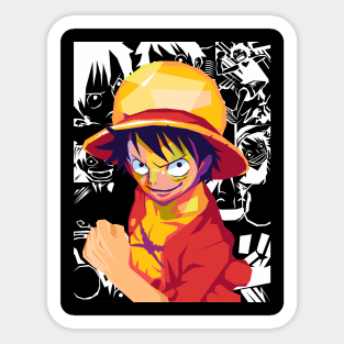 luffy - straw hat pirates Sticker